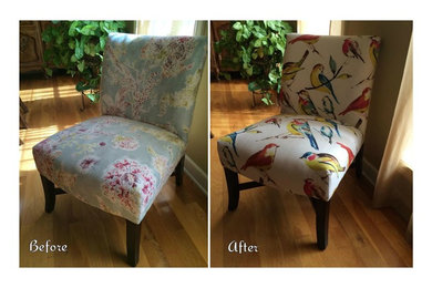 Upholstery Before & After