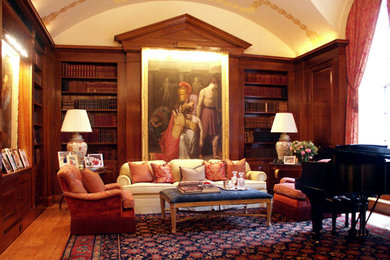Elegant living room photo in New York