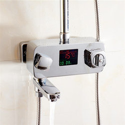Digital Display Thermostatic Shower Mixer Tap With Display Bathroom - Showerheads And Body Sprays