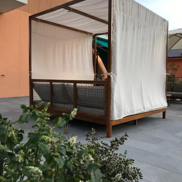 Una terrazza nel verde