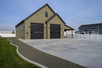 This is an example of a contemporary garage in Boise.