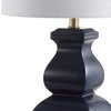 Vienna 25.5" Ceramic LED Table Lamp, Navy