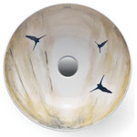 bathco - Verlorem I Decorated Porcelain Bathroom Vessel Sink - This product is available as pre-order only. Lead time: 8 weeks