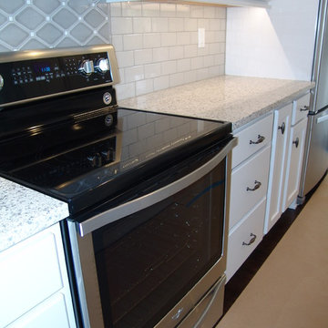 Geneseo New Construction Koch Painted White MSI Quartz Peppercorn White