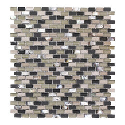 Shell Glass Birch - Mosaic Tile