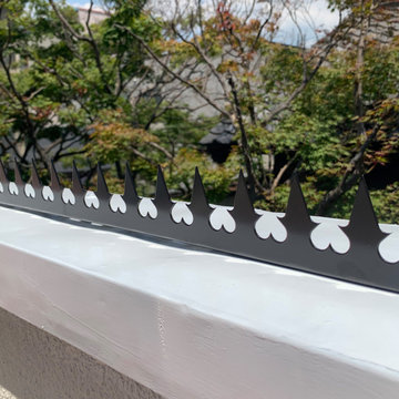 GizaGiza Heart Single Bladed Black for Balcony | Security Spikes Store
