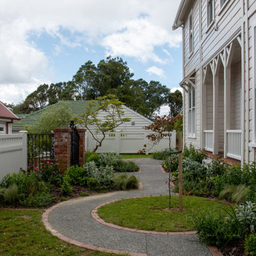 Spring garden - view from the gate