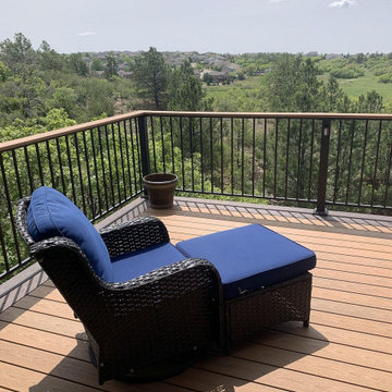 New Composite Deck with Steel Deck Railing