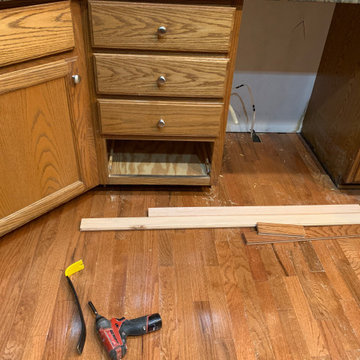 CHRISTMAS KITCHEN DAMAGES AFTER DISHWASHER LEAK
