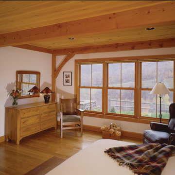 Timber Frame Barn Home Bedroom