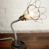 Finley Vintage Gooseneck Cage Wire Desk Lamp