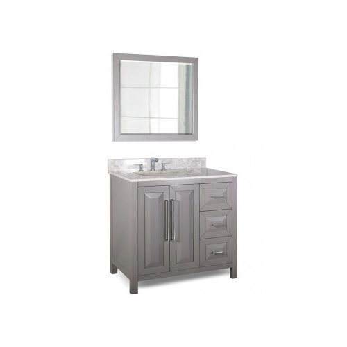 42 Bathroom Vanity With An Offset Sink, 42 Vanity With Sink On Right Side