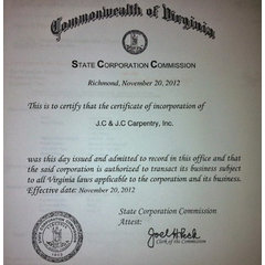J.C. & J.C. CARPENTRY INC.