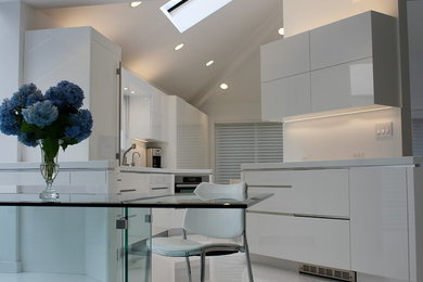 Minimalist kitchen photo in New York