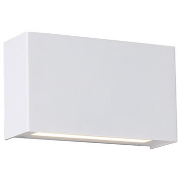 WAC Lighting WS-25612-35 Blok 2 Light 7" Tall LED Bathroom Sconce - White