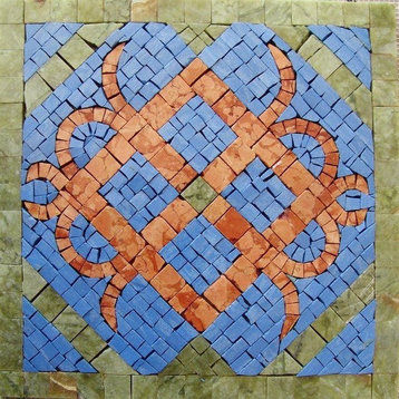 Geometric Mosaic Tile, Daria, 12"x12"