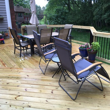 Two Story Wood Deck Design by Archadeck of Chicagoland