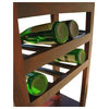 Solid Wood Liquor Bottle Storage Wine Rack Serving Tray