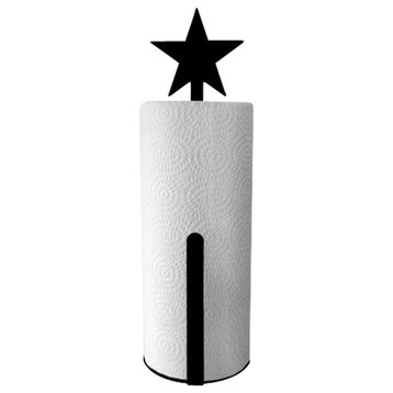Star Paper Towel Holder With Vertical Wall Mount