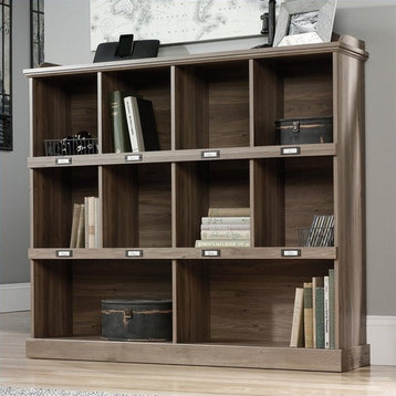Sauder Barrister Lane Engineered Wood 10-Cubby Bookcase in Salt Oak