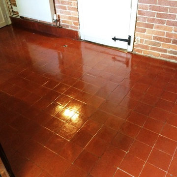 Concrete Screed removed from Quarry Tiled Floor in Danehill