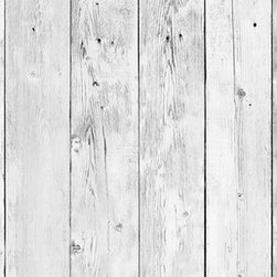 Home Decor Line - White Wood Peel and Stick Backsplash - Wall Decals