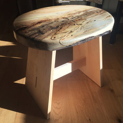 Spalted Maple and Hard Maple Stool - Folding Chairs And Stools