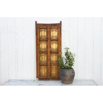 Antique Brass Inset Indian Doors