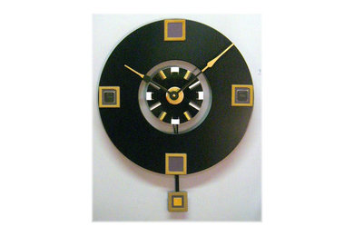 Computer Mainframe Hard Disk Drive Platter Clock
