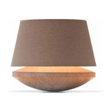 Oak wood and linen - table light Kjell, iron