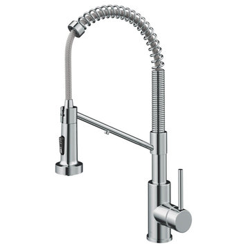 Kraus KFF-1610 Bolden 2-in-1 Commercial Style Faucet w/ Water - Chrome