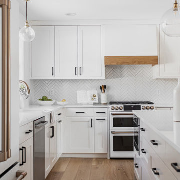 Greens & Chocolate Kitchen Design + Remodel