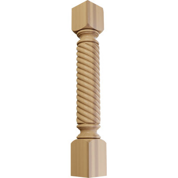 Hamilton Rope Cabinet Column, Cherry, 5"W x 5"D x 35 1/2"H