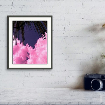 Cotton Candy Love Framed Print - Frame Matte Black - Shape Vertical