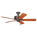 Kichler Lighting - Kichler Lighting 330247OBB Terra - 52" Ceiling Fan - This casual, classic 52" Terra ceiling fan in Burnished Antique Pewter is designed to move a large amount of air.