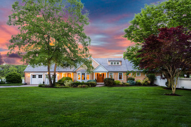 Inspiration for a transitional exterior home remodel in Boston