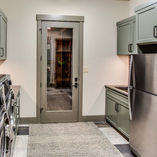 75 Beautiful Laundry Room With Green Cabinets And Soapstone