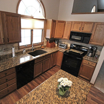 Granite Countertop with Tile Backsplash ~ Middleburg Heights, OH
