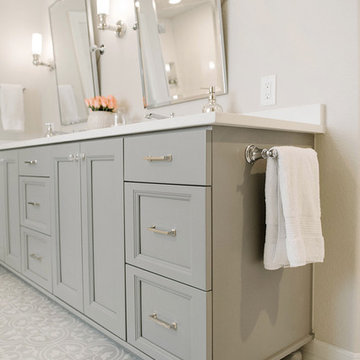 Clean and Tranquil Master Bathroom