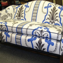 Camel back sofa