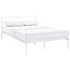 Modway Alina Powder Coated Sturdy Steel Queen Platform Bed Frame in White