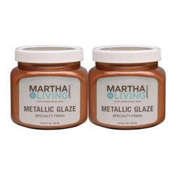 Martha Stewart Living 10-ounce Copper Penny Metallic Glaze Paint - Paint