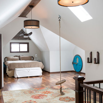 Attic master suite with a Hobbit Hole