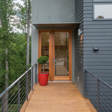 Shelburne Woods net zero spec home front entry