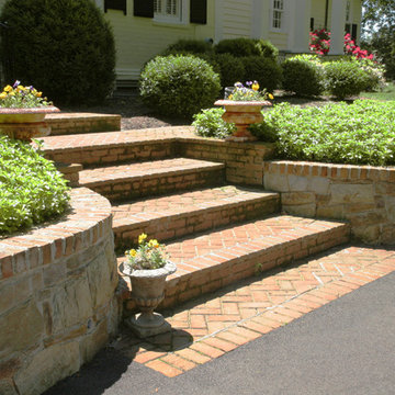 Stone and Brick Retaining Wall