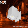 Dorado 22W Square LED Outdoor Wall Mount Cylinder Light, 3000K, White