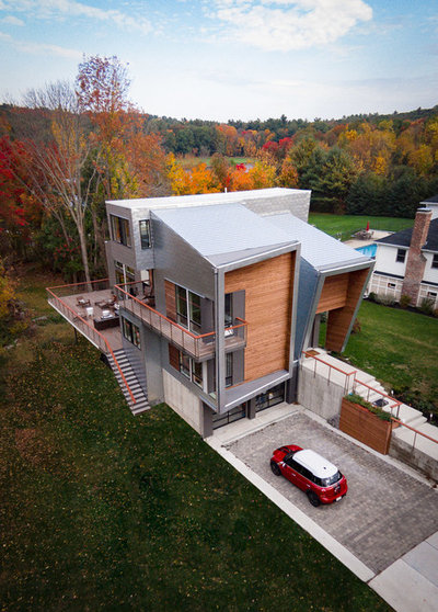 Модернизм Фасад дома by Buffalo Lumber Company Inc.