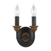 Murray Feiss Hartsville Two Light Wall Sconce WB1756DWZ/WO