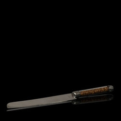 Ritz Amber Crystal Cake Knife - Flatware And Silverware Sets