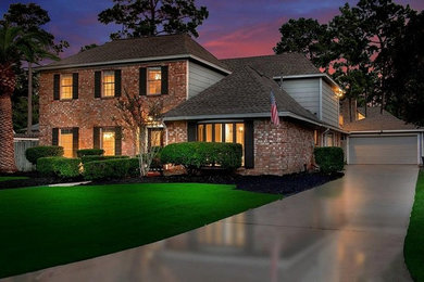 Transitional exterior in Houston.